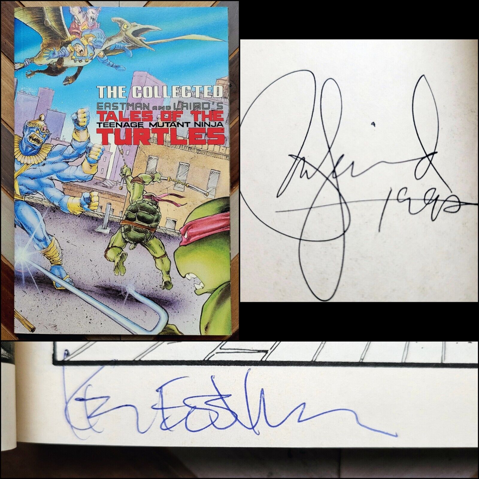 COLLECTED TALES OF TMNT (1989 Mirage) NM- 1st Print SIGNED by Eastman & Laird