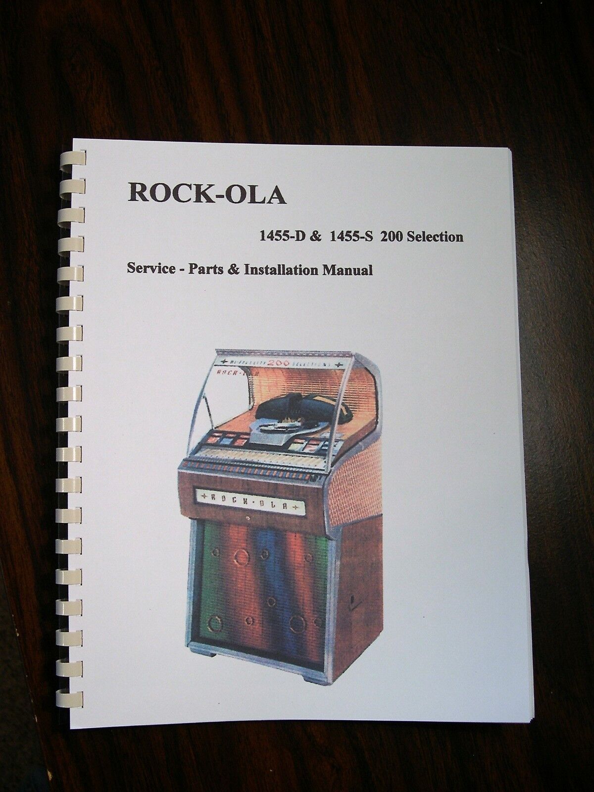 Rock-ola 1455-D & 1455-S Jukebox Service & Parts Manual