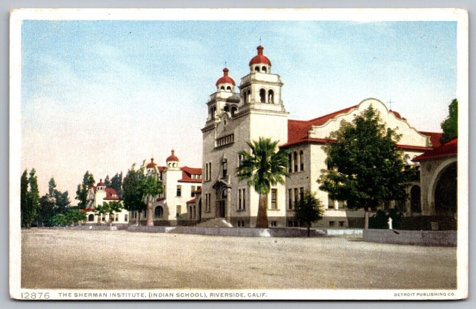 Sherman Institute Indian School Riverside California Ca Postcard