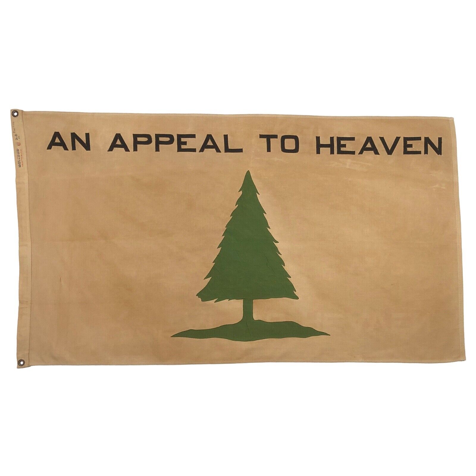 Vintage Cotton Sewn Flag American Pine Tree Appeal to Heaven Washington Cruisers