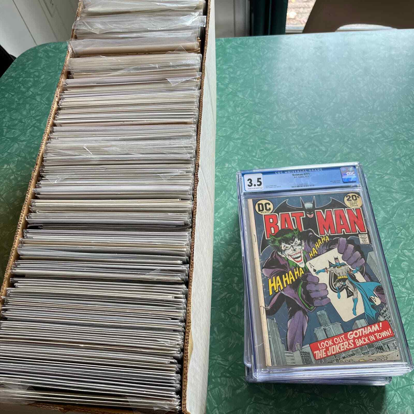 Huge Collection LOADED Long Box Lot of Comics: DC Marvel Indy CGC CBCS Graded