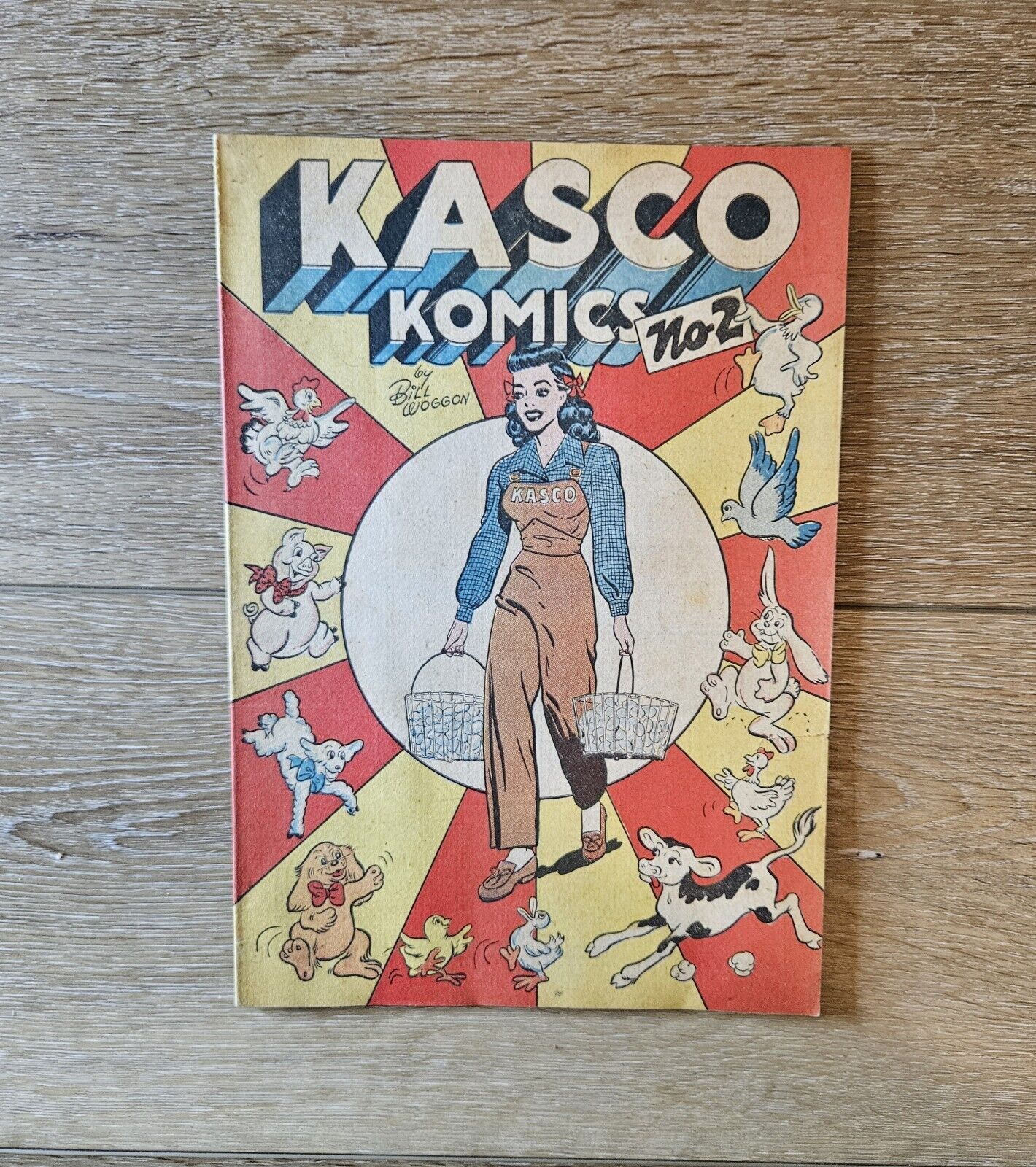 Kasco Komics #2 1949 Bill Woggon VF Promo Grainfeed Toledo Ohio Animal Feed VTG