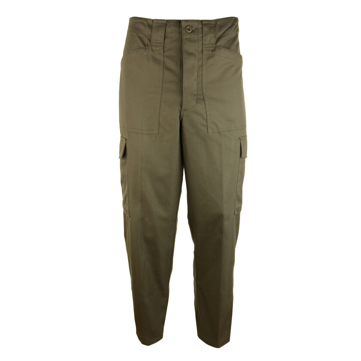 Original Austrian Army Field Trousers - New Unissued - Olive Green Cotton Mix