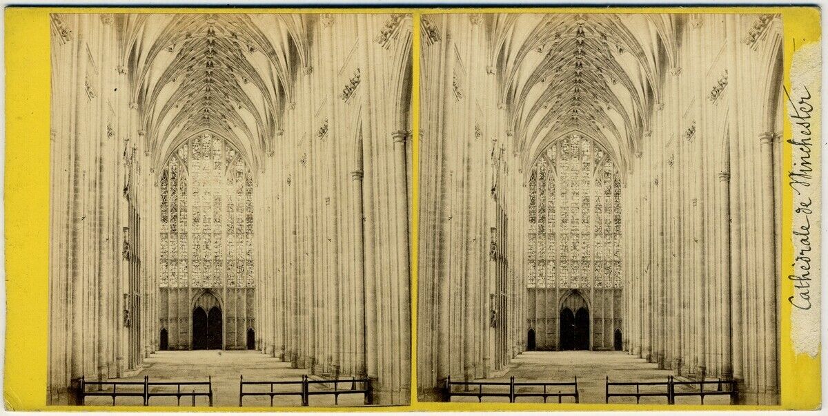 Wilson Stereo circa 1870. Winchester Cathedral. England. England.
