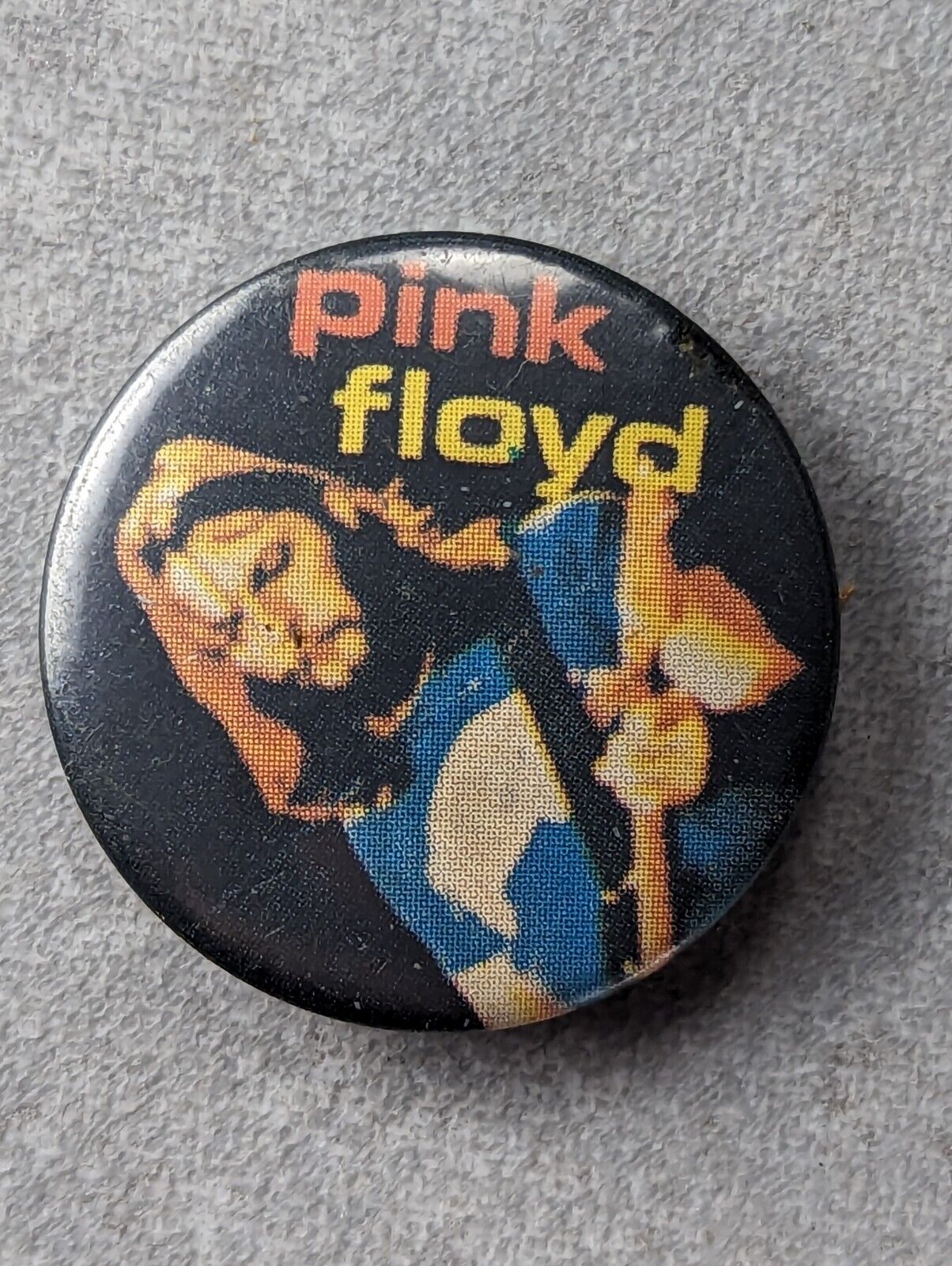 Vintage 80s Pink Floyd PIN BADGE Purchased Around 1986