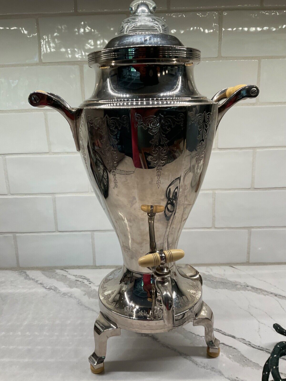 Vintage Fancy Electric Coffee Percolator Mint Condition. #198