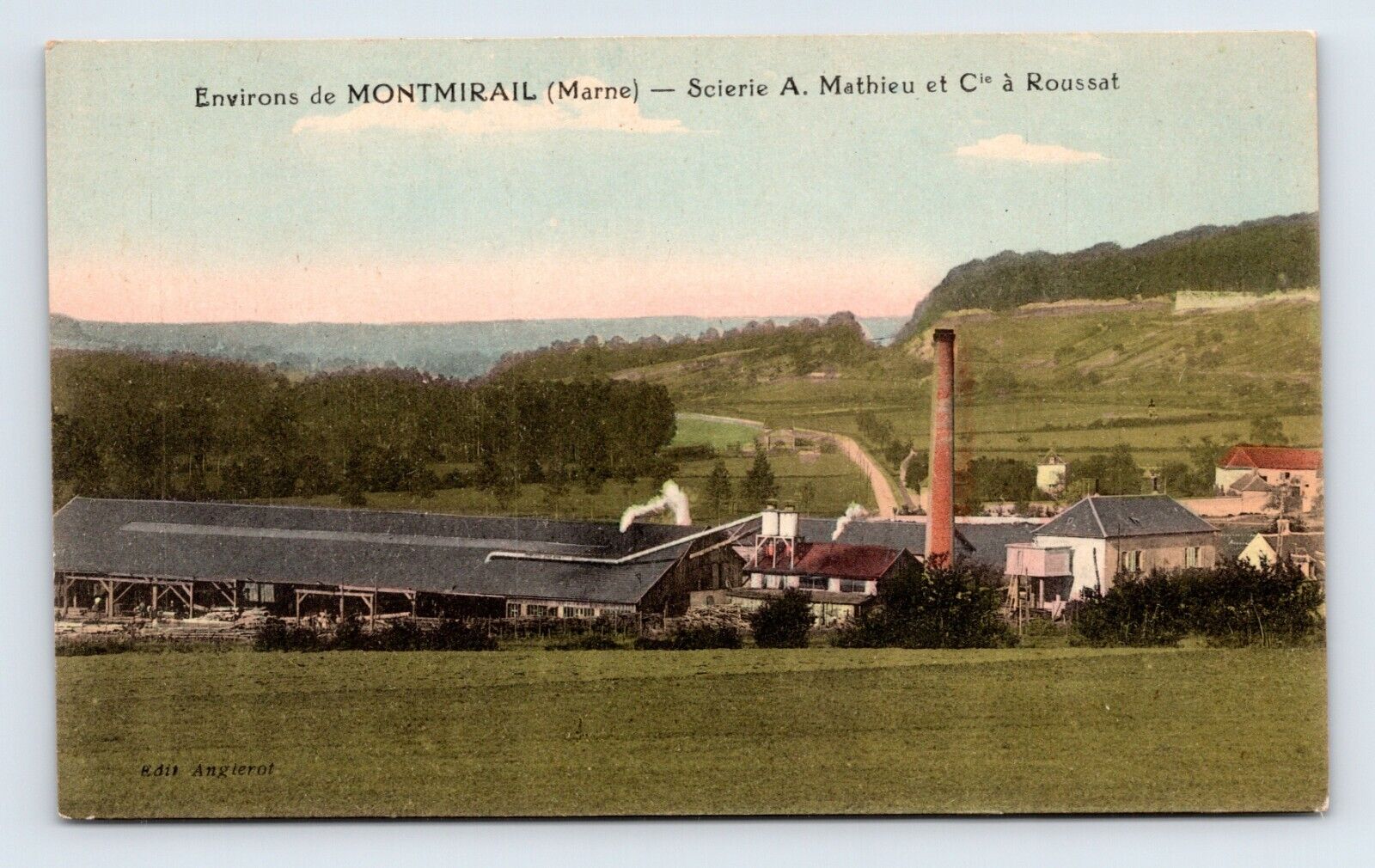 Montmirail  Surroundings France Sawmill A Matthieu Cle a Roussat DB Postcard L14