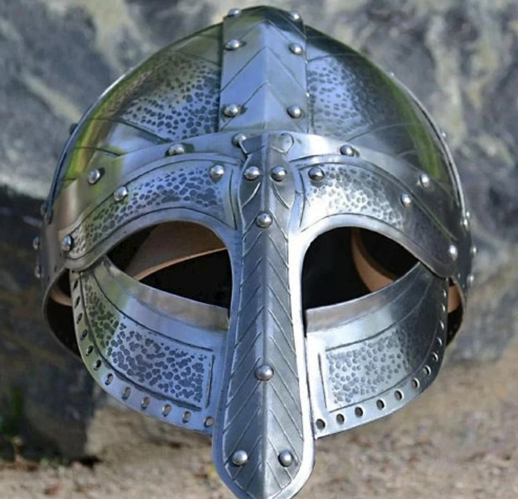 Medieval Norman Viking Armor Helmet Sca Larp Knight Steel Helmet Spectacles Hall