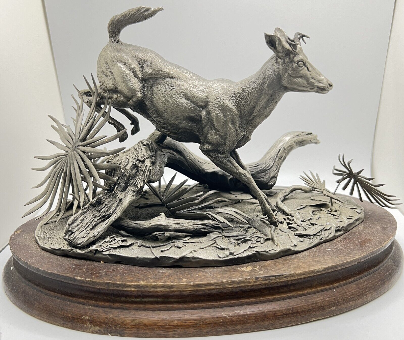 Glen Loates Chilmark Pewter Wildlife - Key Deer - Audubon Sculptures 75th Ann.
