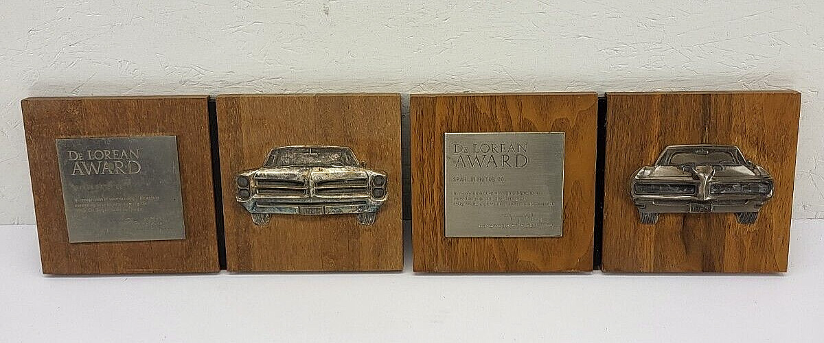 Vintage General Motors Pontiac Bonneville GTO Wide Track John DeLorean Awards