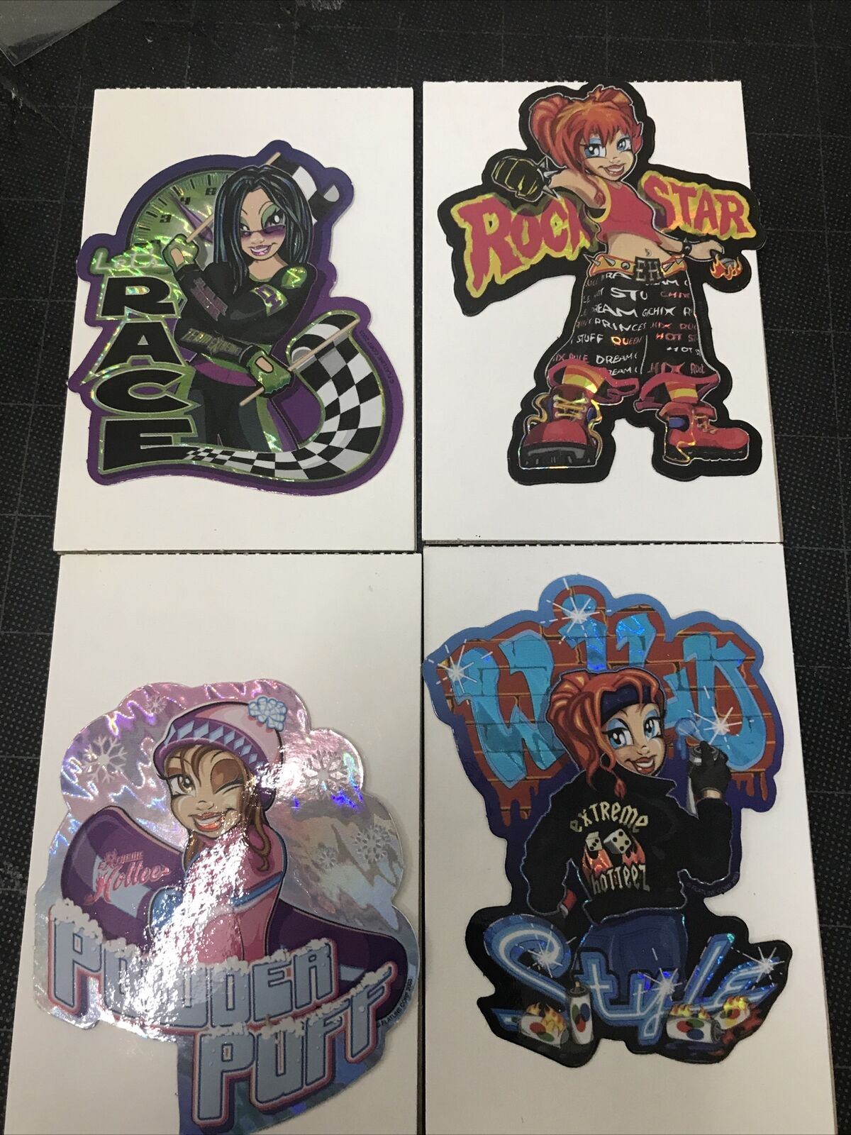 Lot 4 Extreme Hotteez I Y2K Girls 2003 Holo Vending Machine Stickers