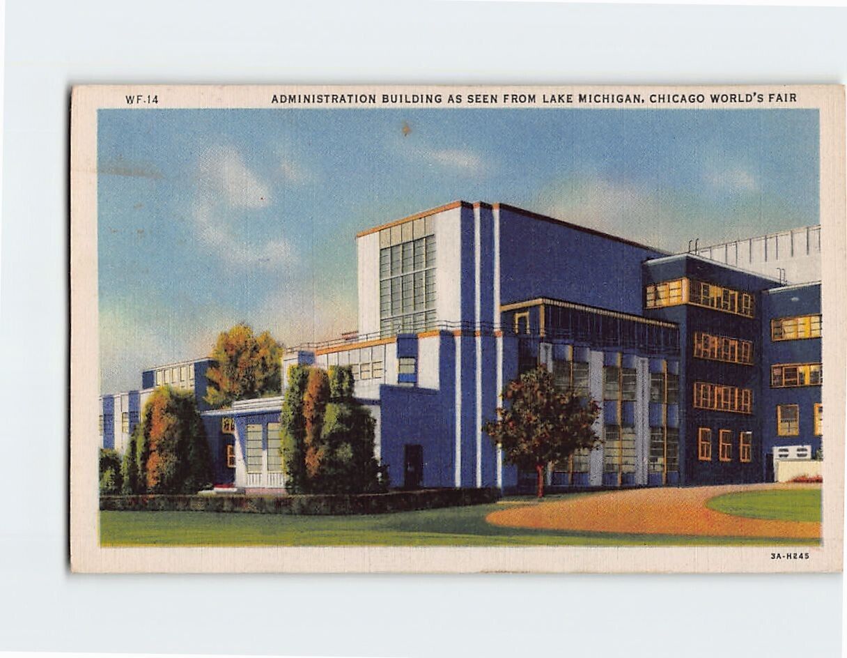 Postcard Administration Building, Chicago World's Fair, Illinois, USA