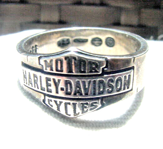 king of road hogs Harley Davidson motorcycle legends rings 925 silver ring sz 13