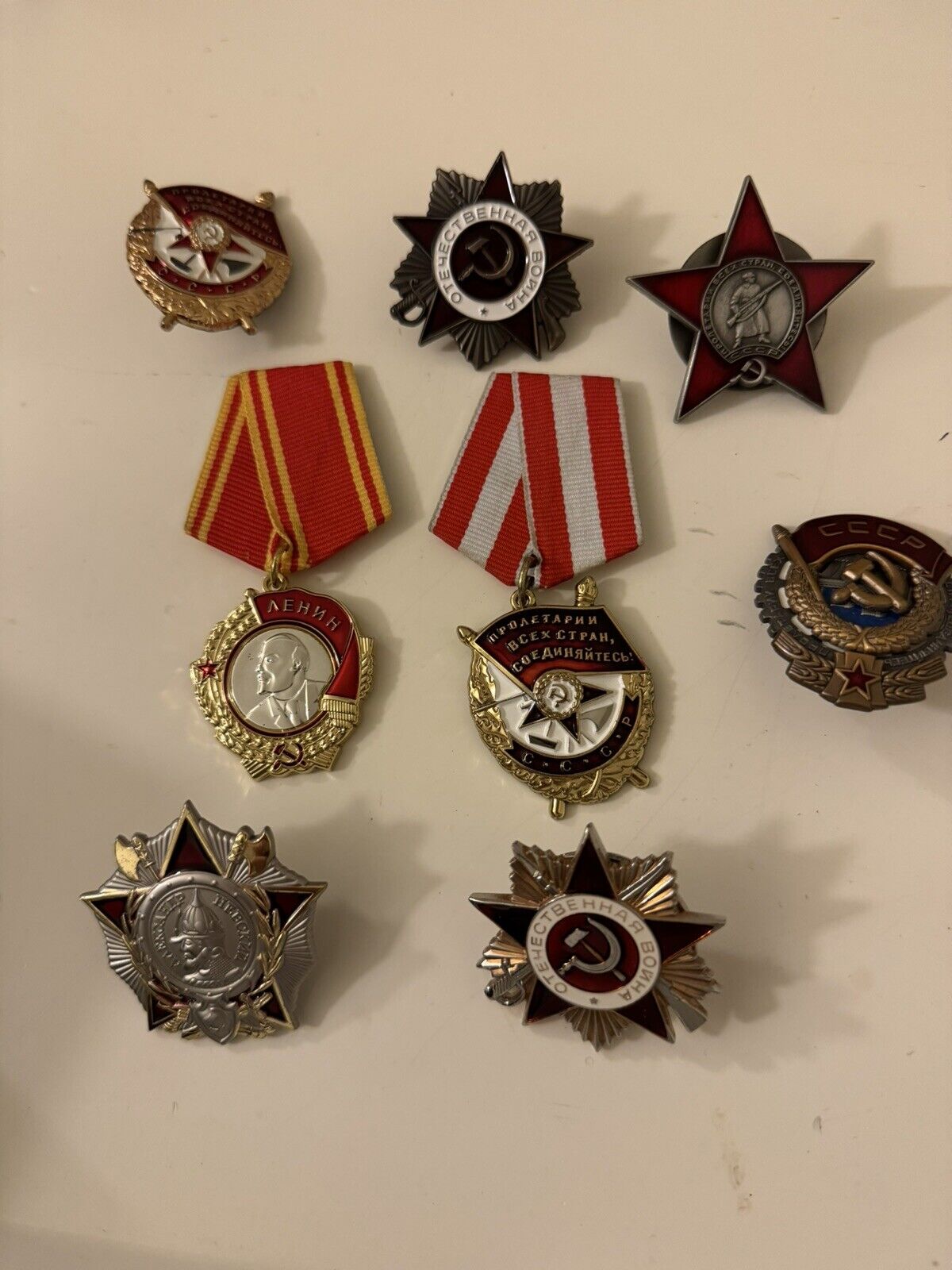 Lot of 8 Replica Soviet Medals