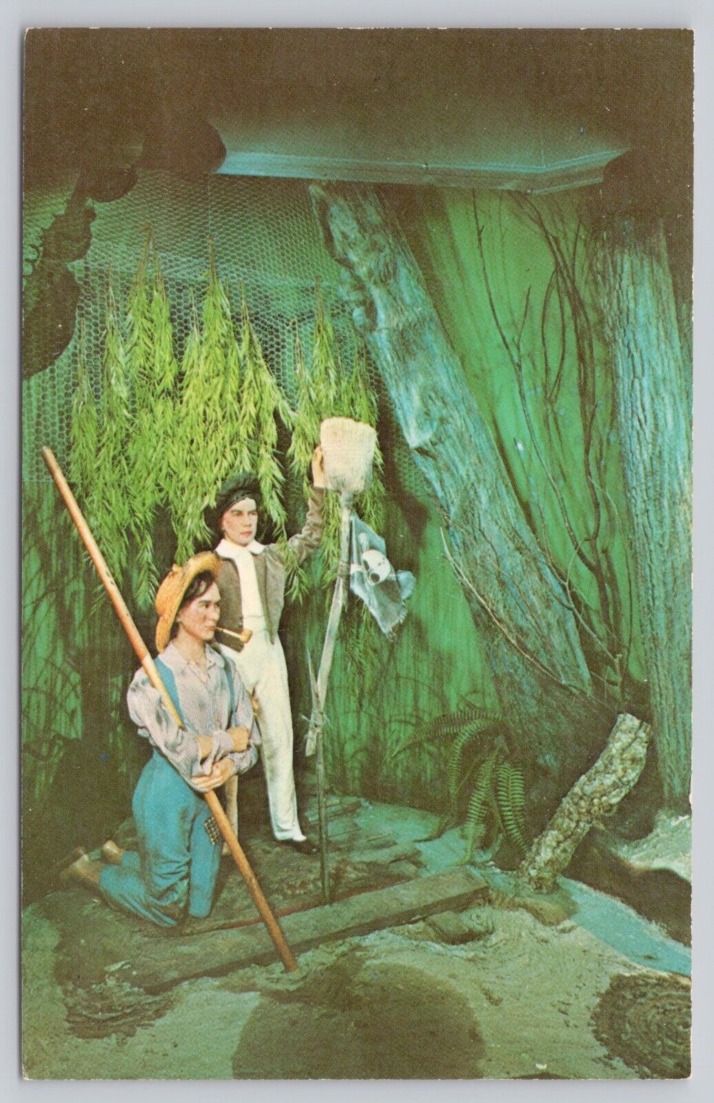 San Francisco California, Wax Museum Tom Sawyer & Huck Finn, Vintage Postcard