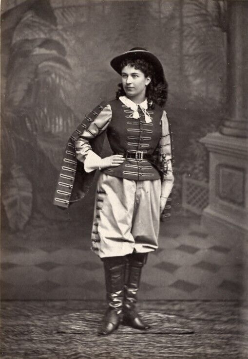 French Opera Singer Edma Breton antique 1880s photoglypty photograph