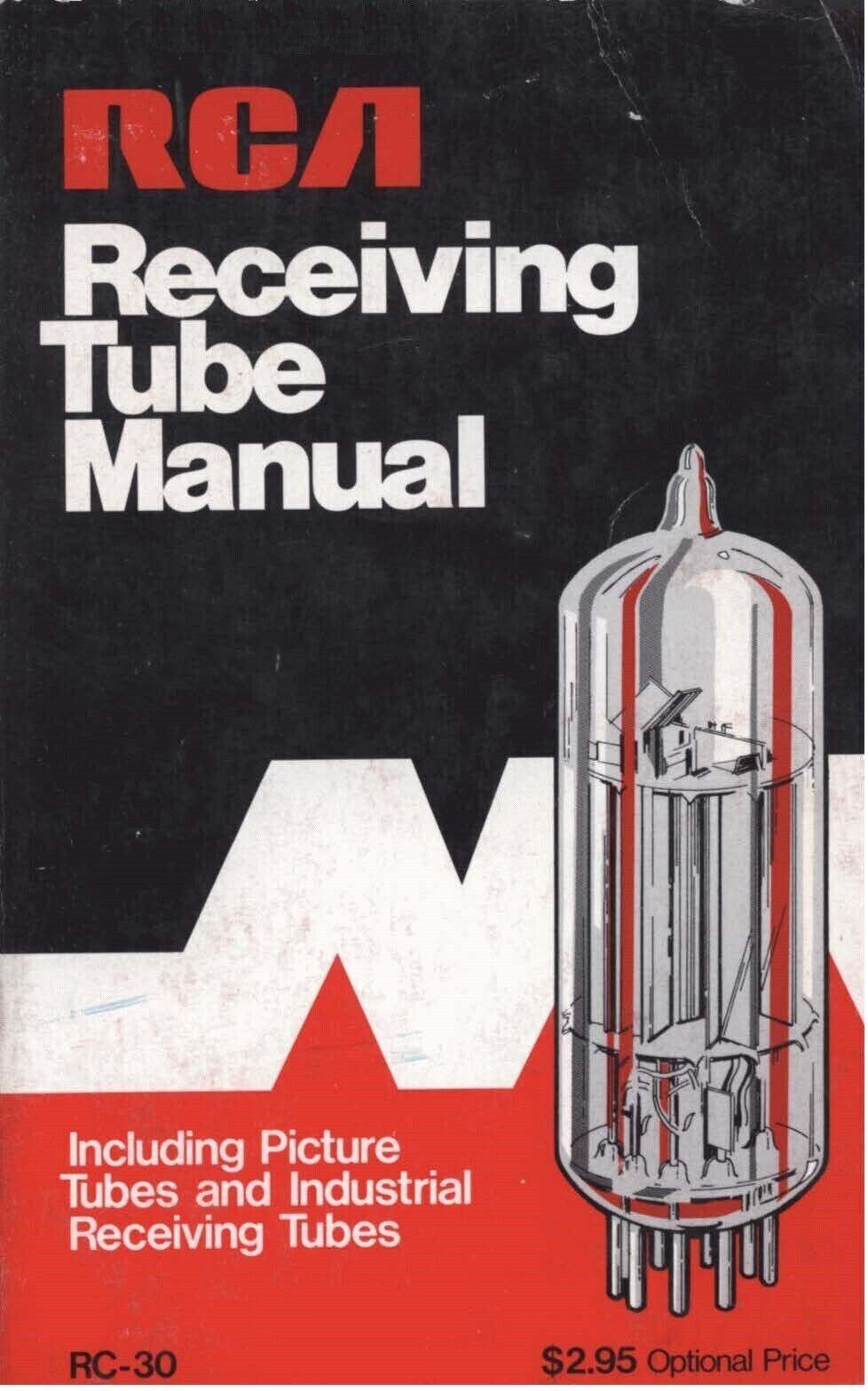 Receiving Tube Technical Manual Fits RCA Technical Series RC-30 - 1975