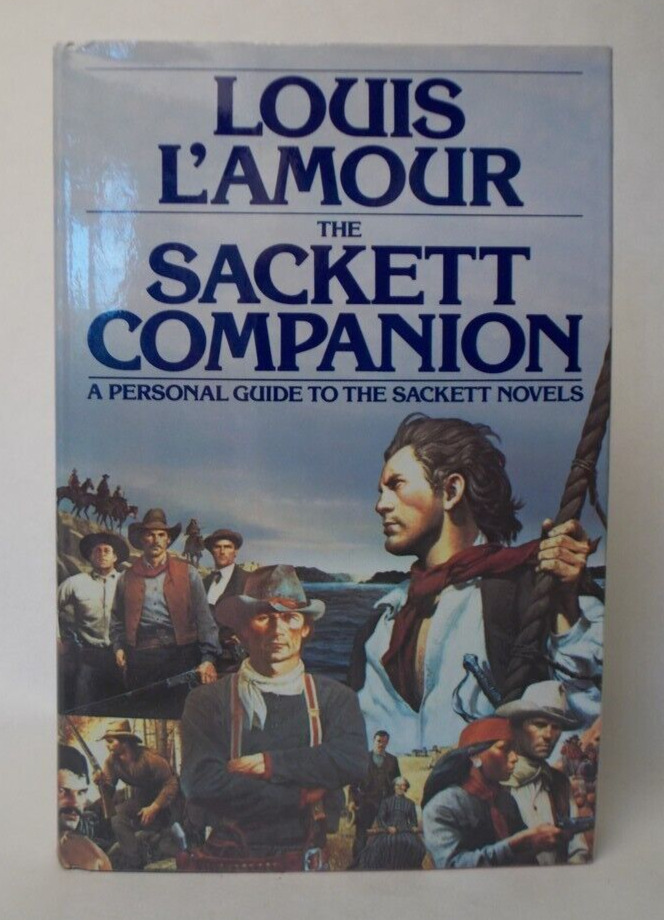 Louis L\'Amour The Sackett Companion 1st Edition Hard Cover Book Bantam Books EUC
