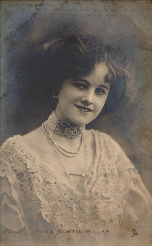 Tuck's RPPC Postcard Gertie Millar Portrait British English Actress Singer c1907