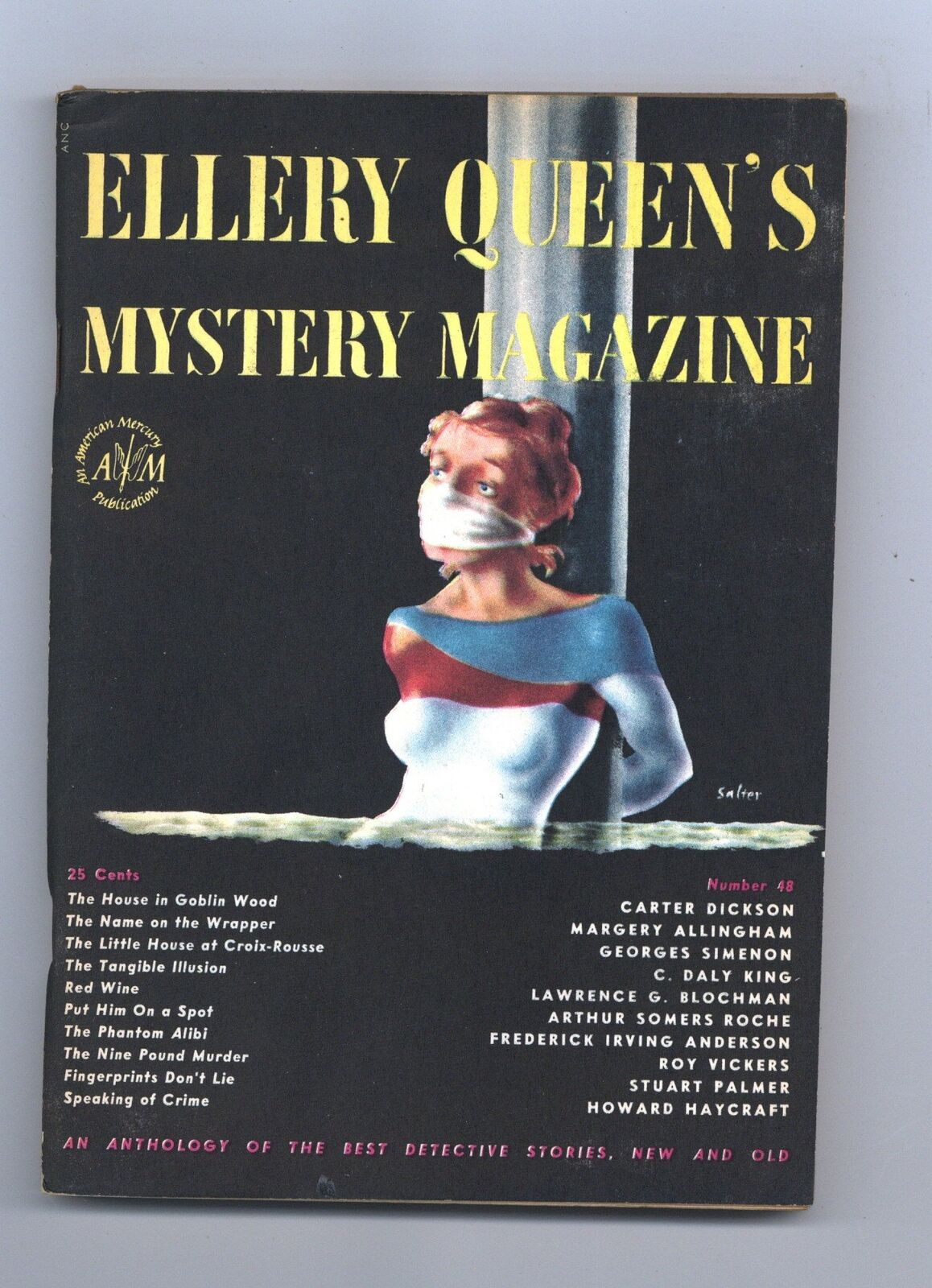 Ellery Queen's Mystery Magazine Vol. 10 #48 VF 1947