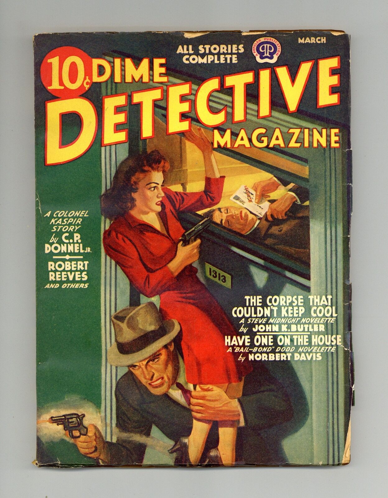 Dime Detective Magazine Pulp Mar 1942 Vol. 38 #4 VG