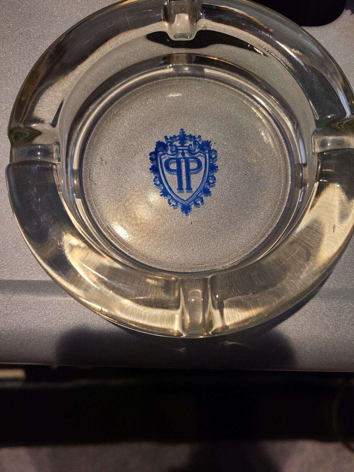 Vintage 5-Star The Plaza Hotel New York NYC Clear Glass Ashtray Trinket Dish