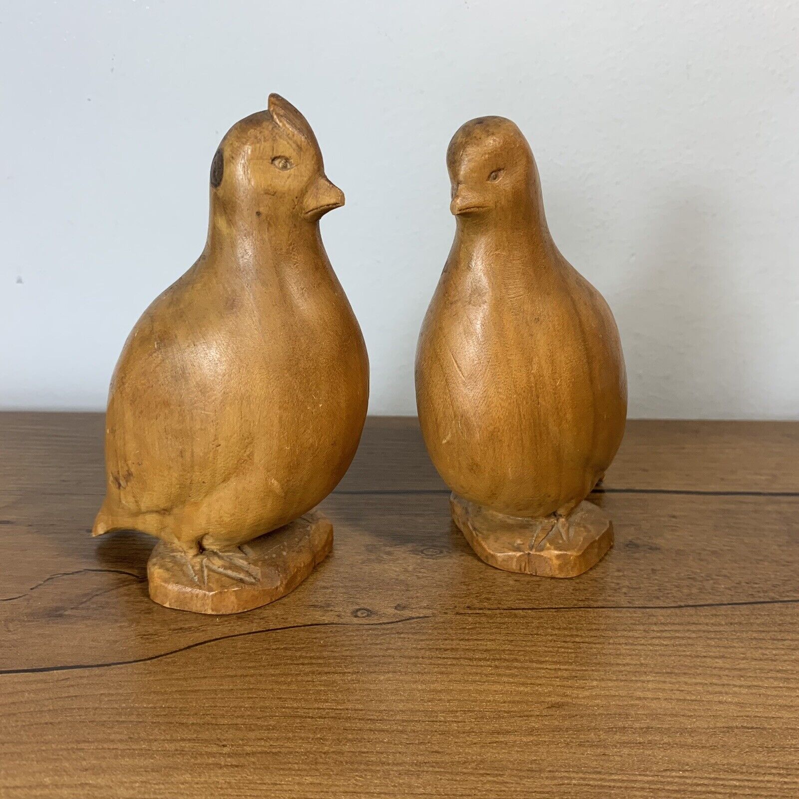 VTG Hand Carved Birds Palm of Gilead Art Decor Accent