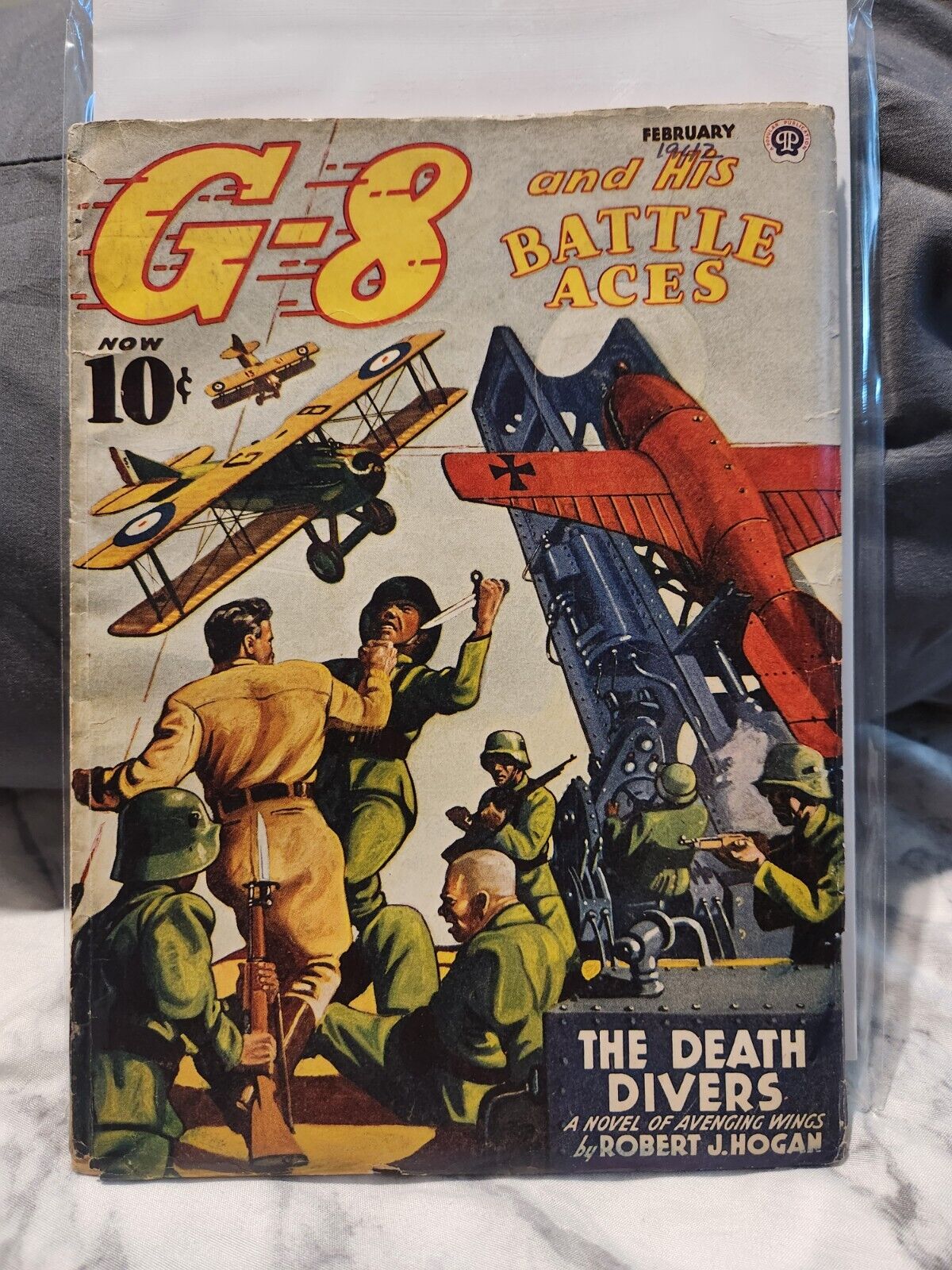 G-8 AND HIS BATTLE ACES PULP, FEBRUARY 1942. Malcolm Edwards Collection 