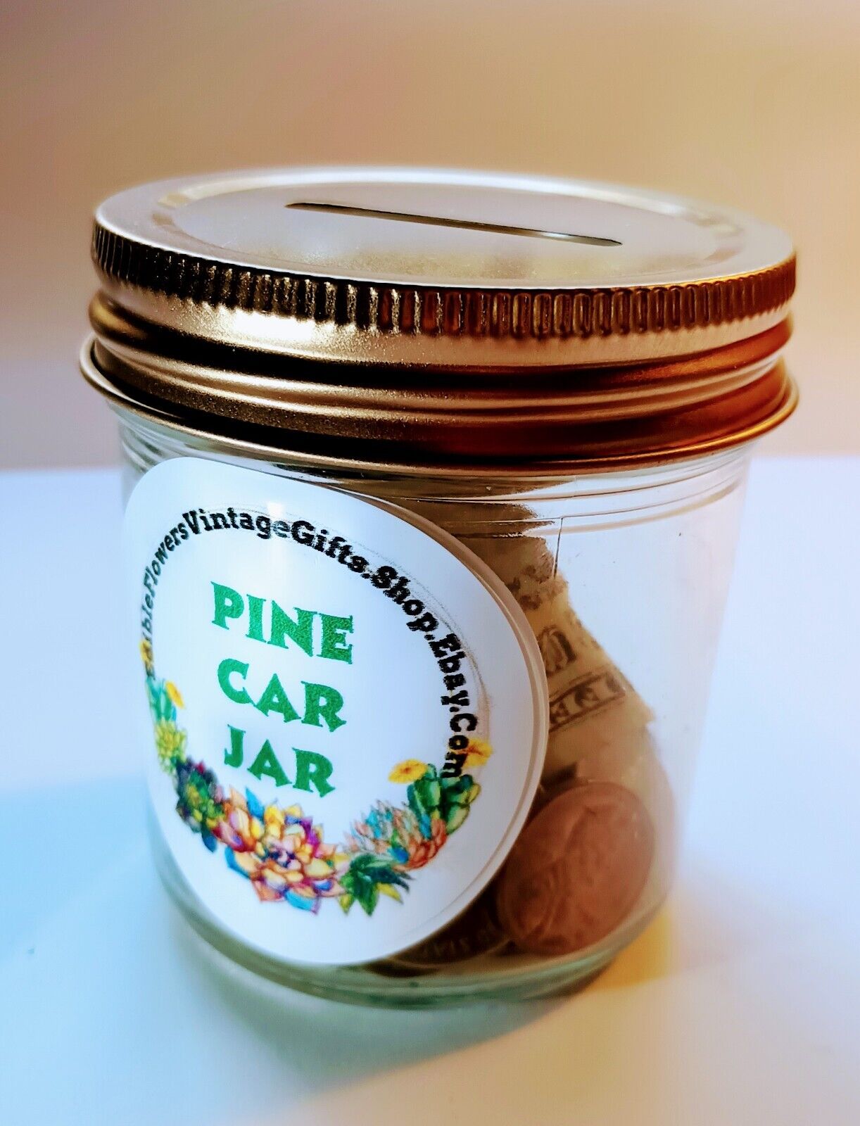 6 Car Aroma Air Freshener AutoBank Jar Gifts Boxed Pine Scent Universal Size Lot