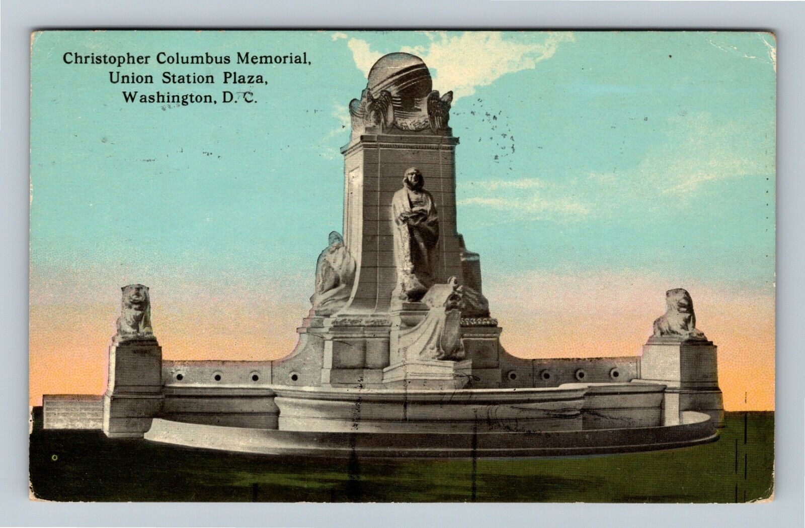 Washington D. C., Columbus Memorial, Union Station, c1913 Vintage Postcard
