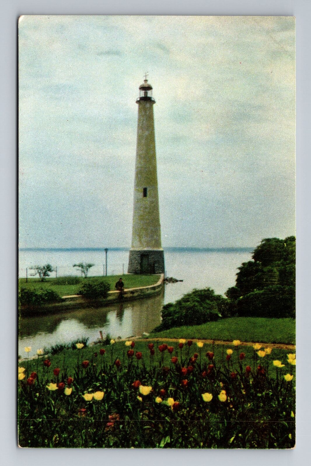 Celina OH-Ohio, Lighthouse at Grand Lake, Antique Vintage Souvenir Postcard
