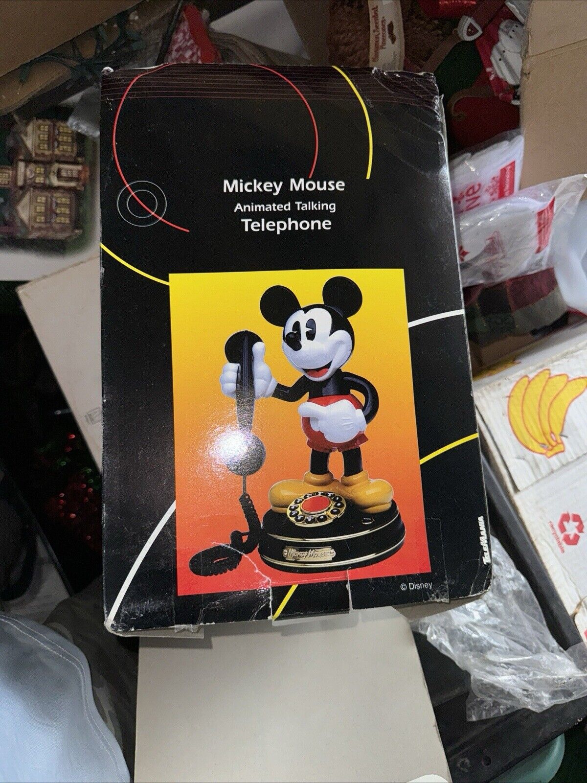 Mickey Mouse Animated Talking Telephone Vintage Disney by Telemania