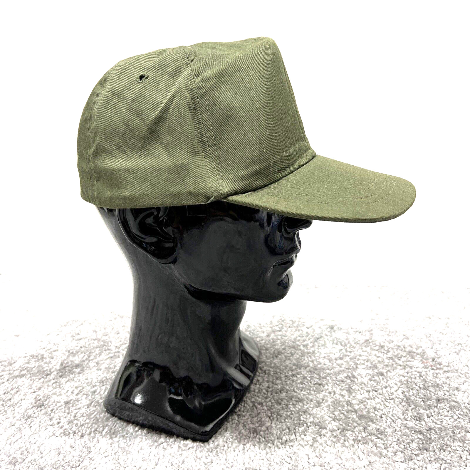 Vintage 1980s USA Army Military Mens Green Olive Hat Cap Size 7 1/8 OG-507