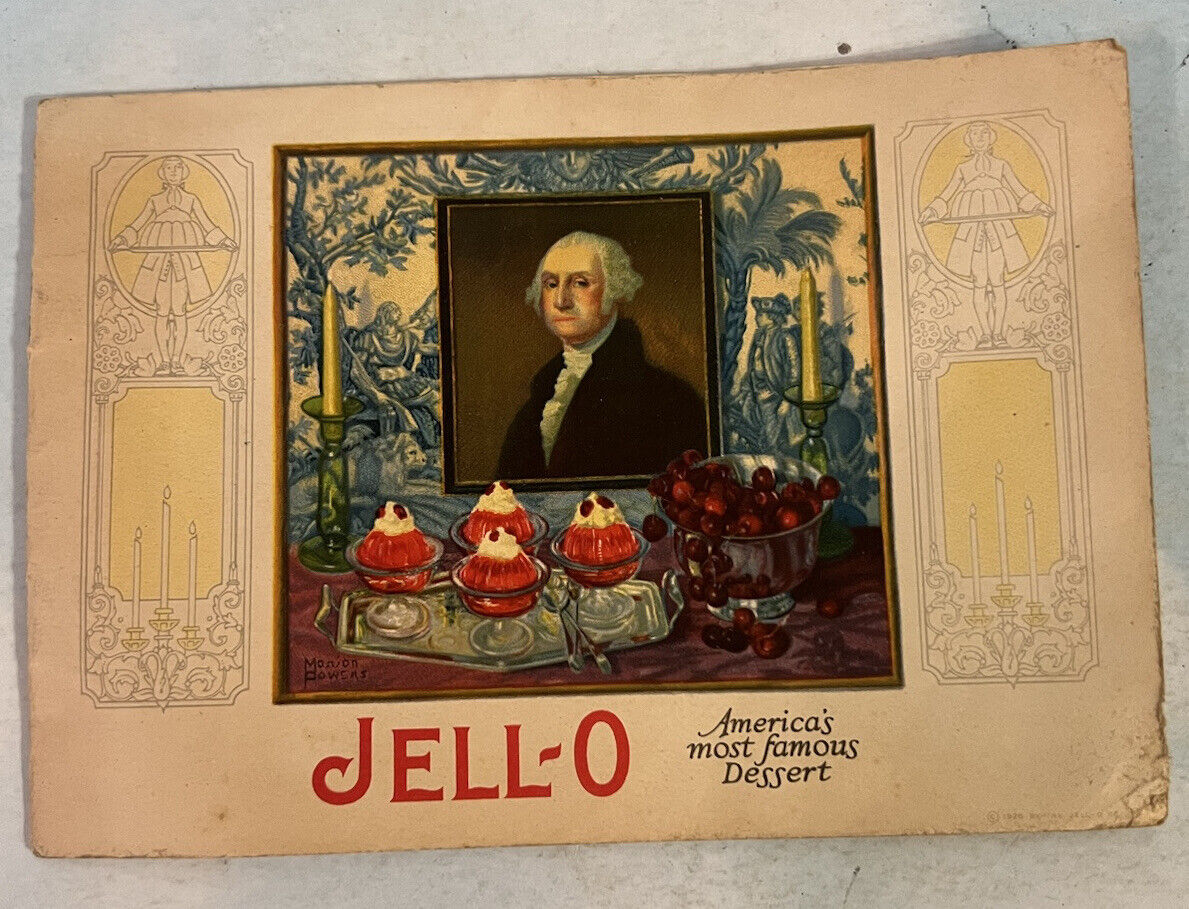 Jell-O VTG 1930s Recipe Booklet “America’s Most Famous Desert” 18 Pages 