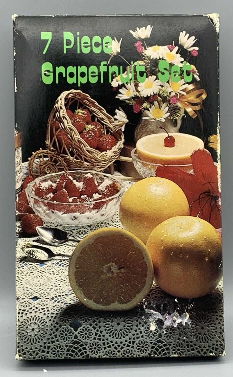 Vintage Grapefruit Set 7 Piece 1970s Kitchen Utensils Vintage Retro
