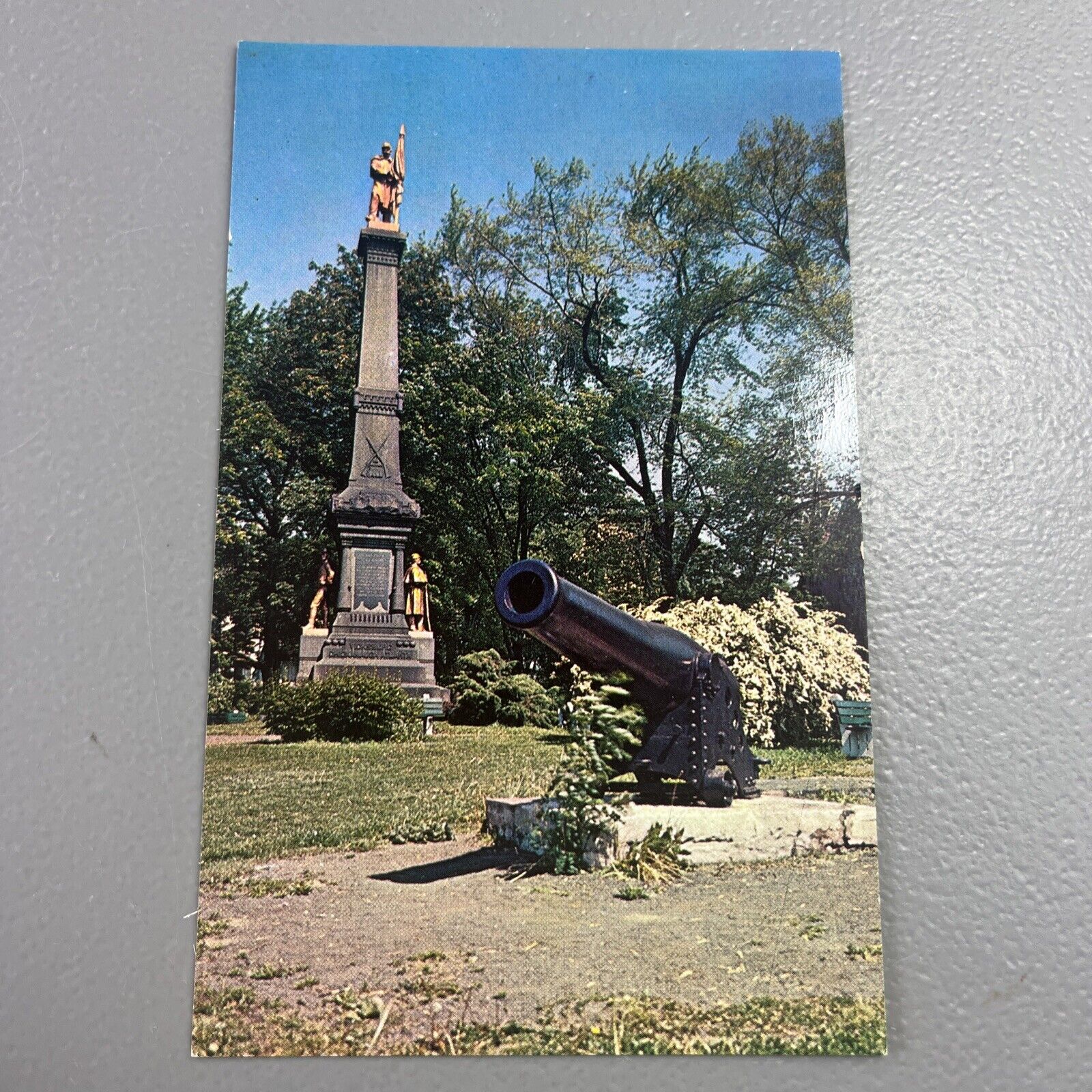 Ohio OH Warren Mahoning Avenue Monumental Park High Street Postcard Old Vintage