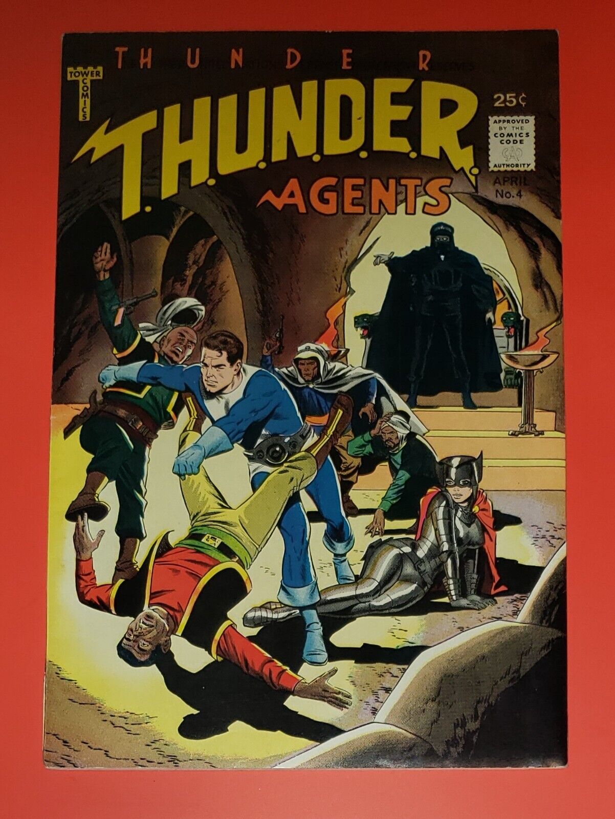 Thunder Agents #4 Tower Comics 1966 Wally Wood Dan Adkins VF+