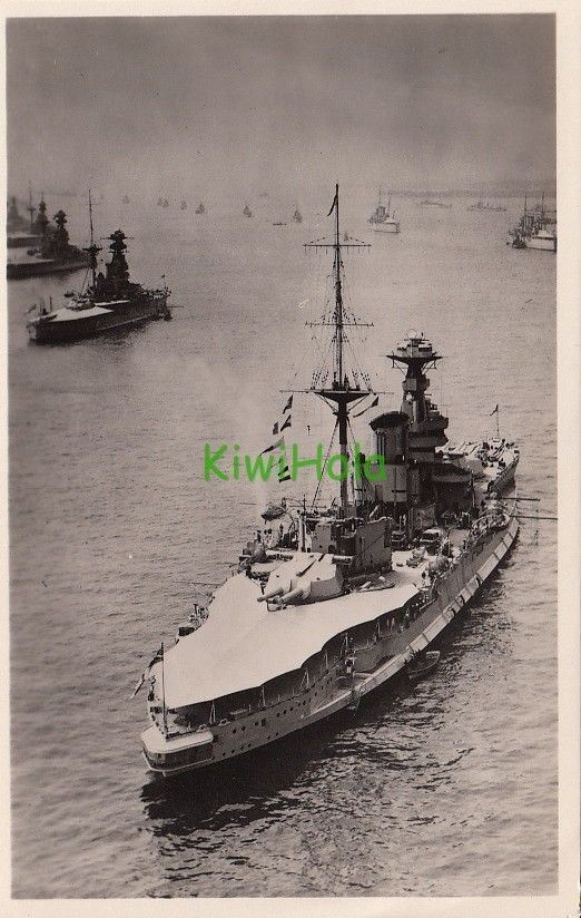 Tuck\'s RPPC  Postcard Ship Queen Elizabeth Jubilee Naval Review