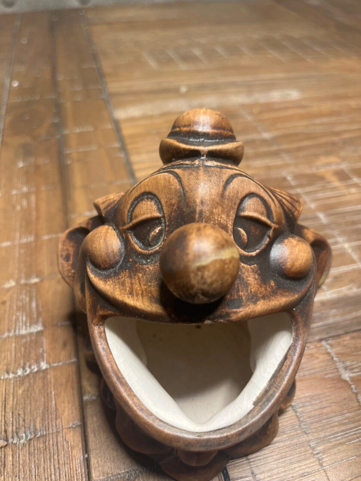 ~Treasure Craft USA Ceramic Clown Ashtray ~~1956 Vintage