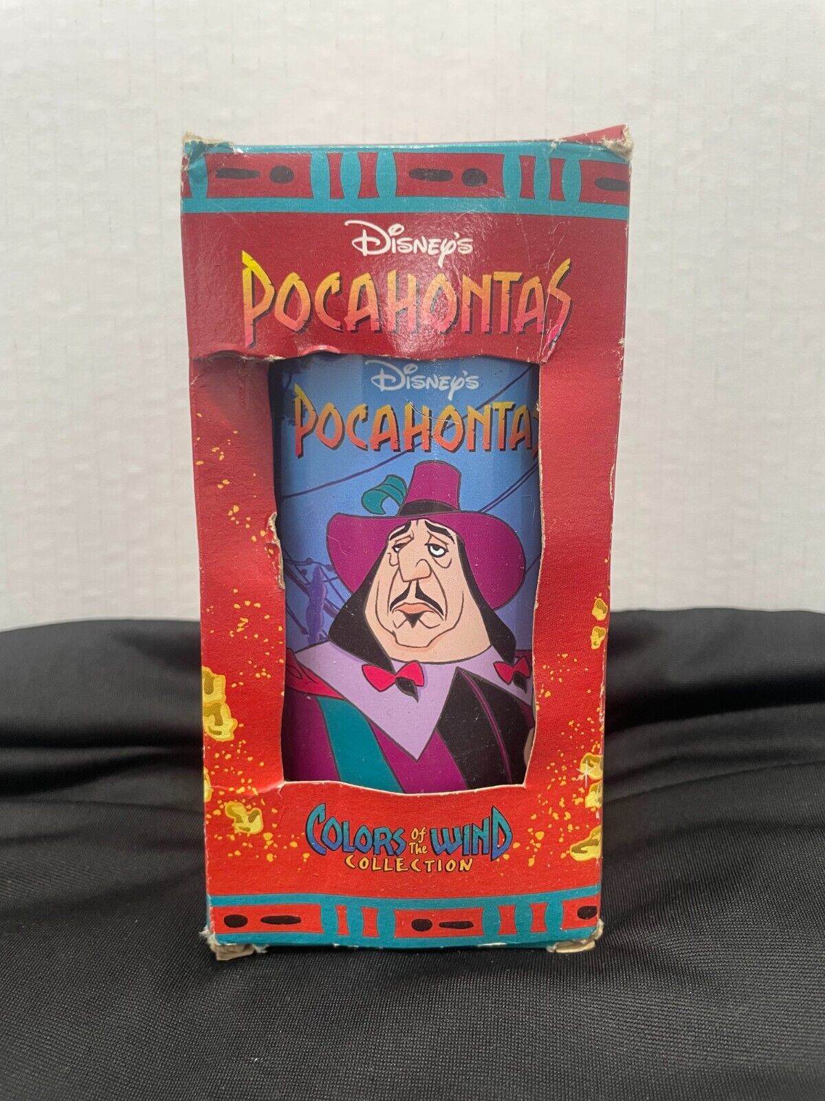 1 Vintage Disney Pocahontas Burger King Cup In Box, Governor Ratcliffe & Perry