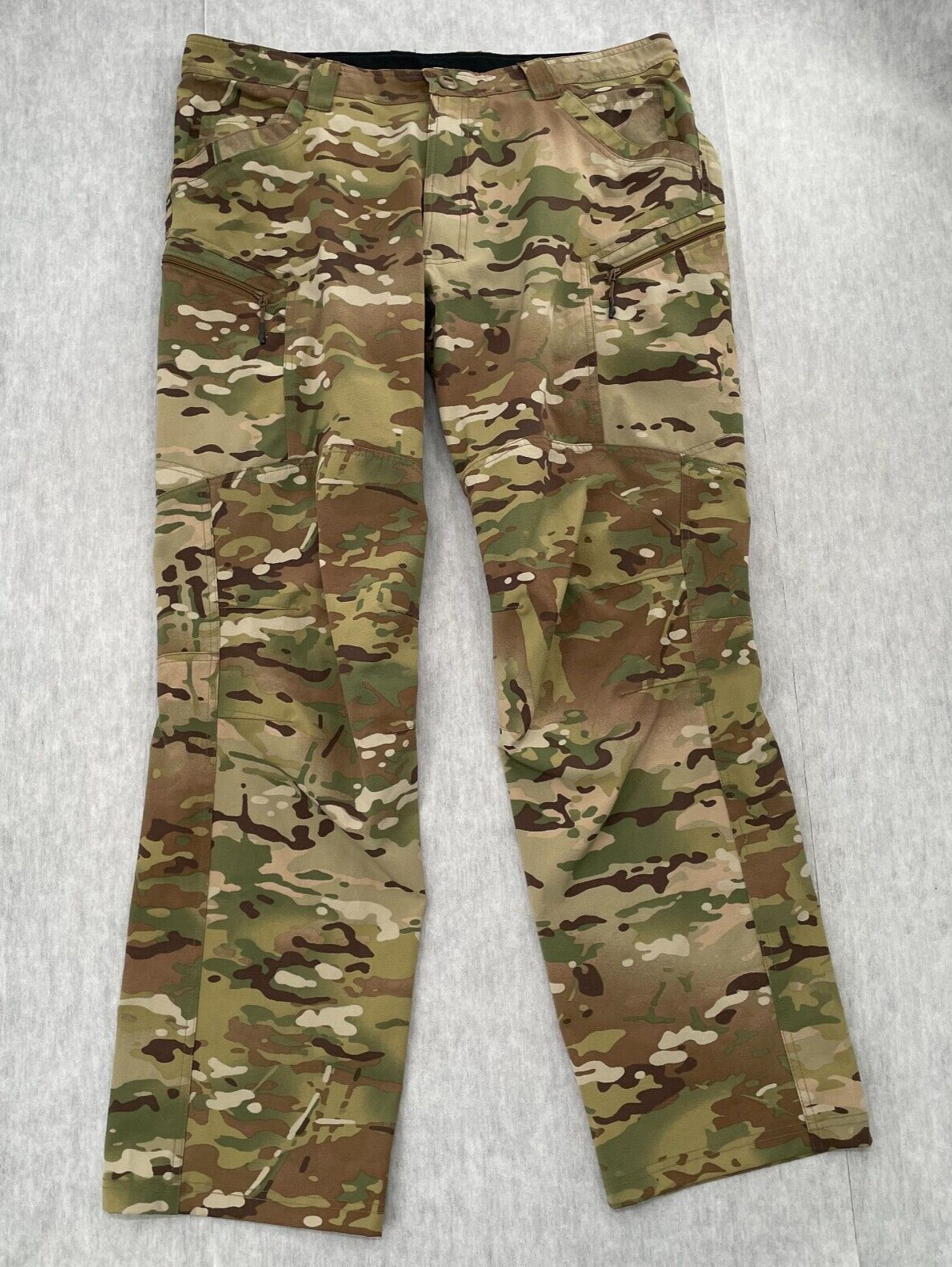 Beyond Clothing Pants Adult Extra Large Green Camo Pockets Made In USA Mens XL