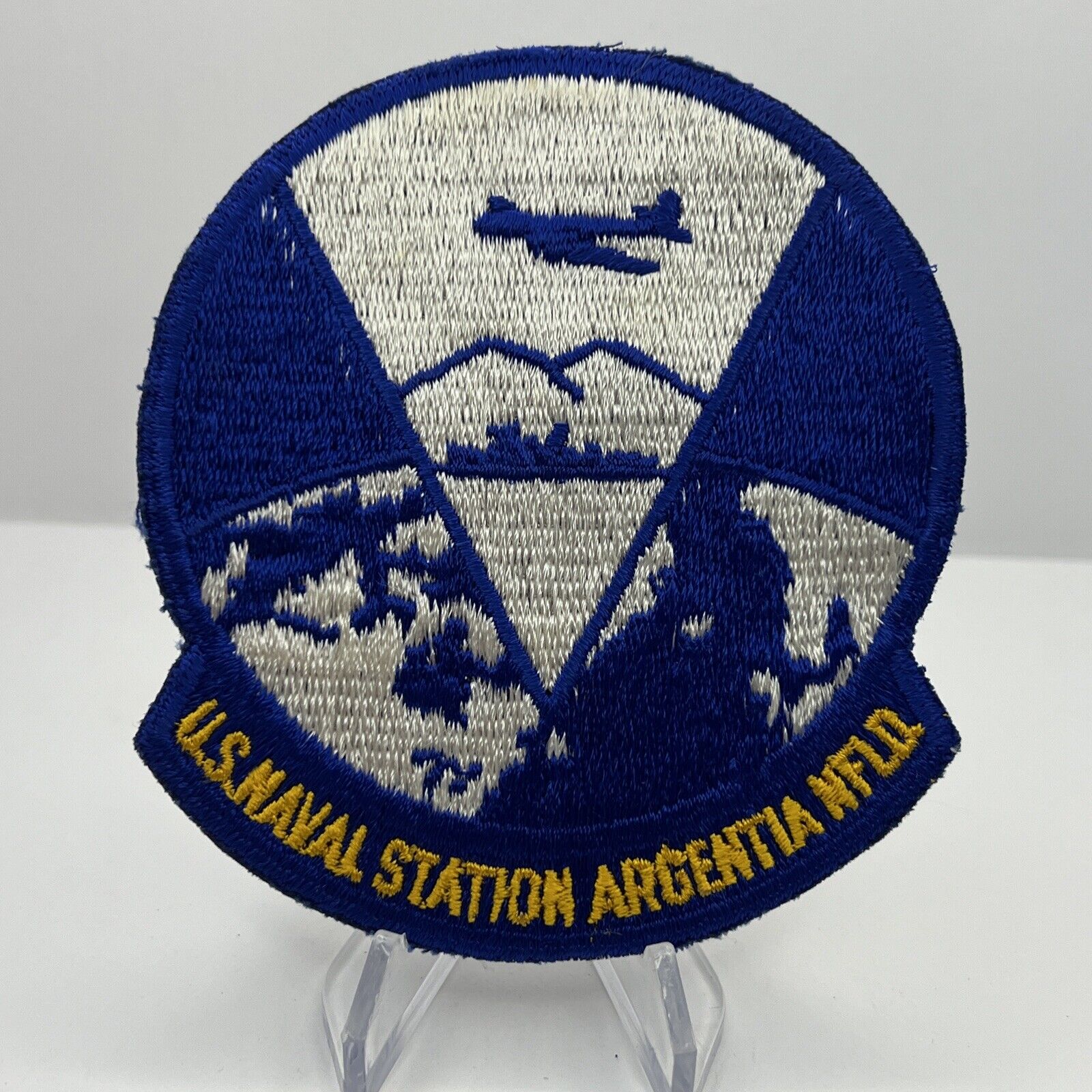 1965 Vietnam US Naval Station Argentina NFLD USA made Pilot Squadron  Patch MINT