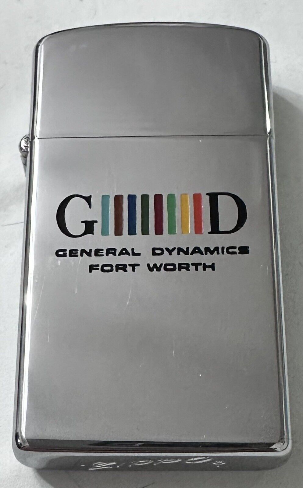 General Dynamics Fort Worth, Texas Aerospace NASA Space 1964 Zippo Slim Lighter