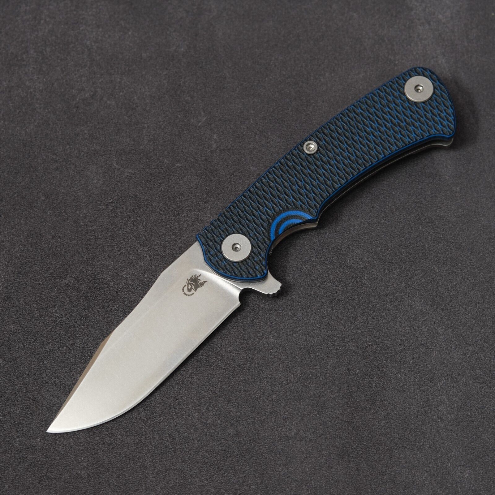 Hinderer Knives Project X - Blue & Black G10 / Stonewash / S45VN