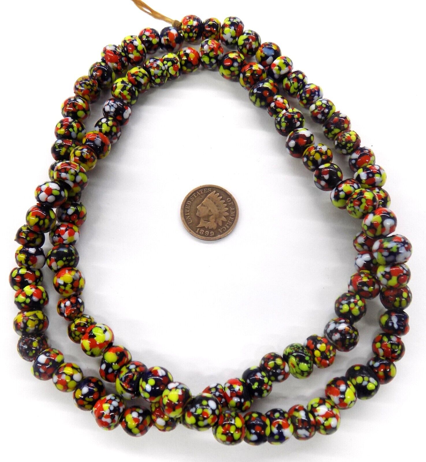 100 End of the Day Crumb Trade beads African Trade   Stock T62
