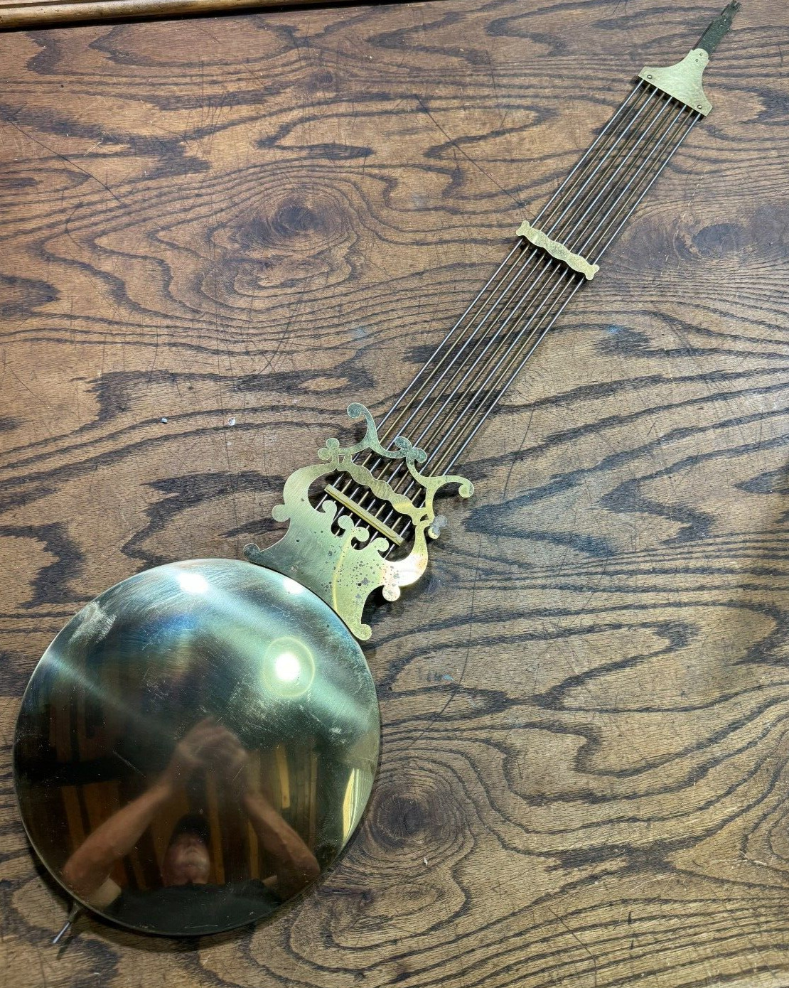 Vintage Howard Miller Grandfather Clock Brass Pendulum  Movement ReplacementPart