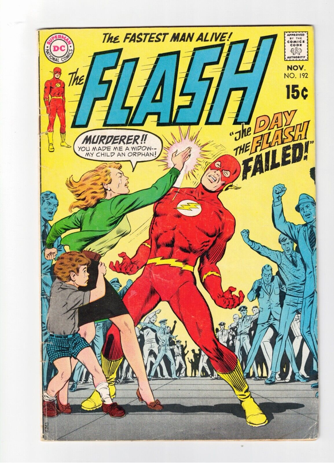 Flash (1959) # 192 Captain Vulcan 1969