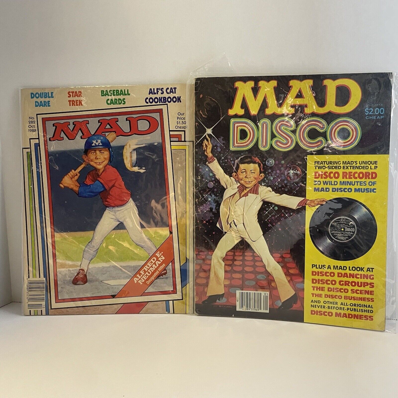 Vintage MAD Magazine Lot Of 2 , In Decent Condition