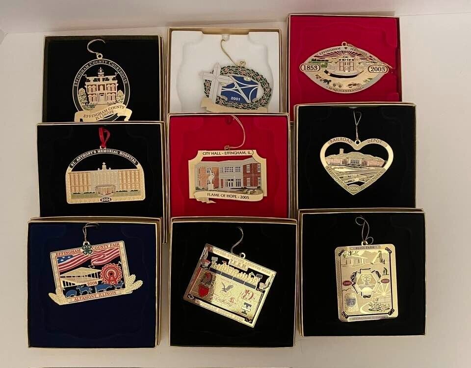 LISTING FOR ANDREW - LOT OF 9 Ornaments