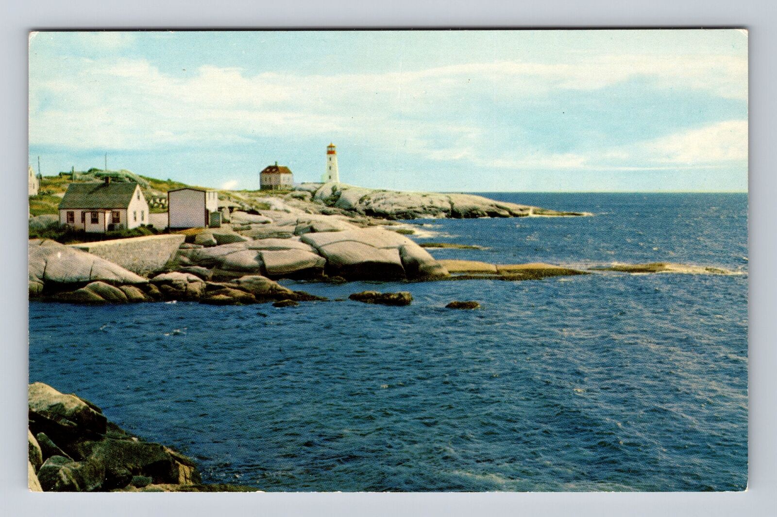 Peggy's Cove-Nova Scotia, Scenic South Shore Peggy's Cove, Vintage Postcard